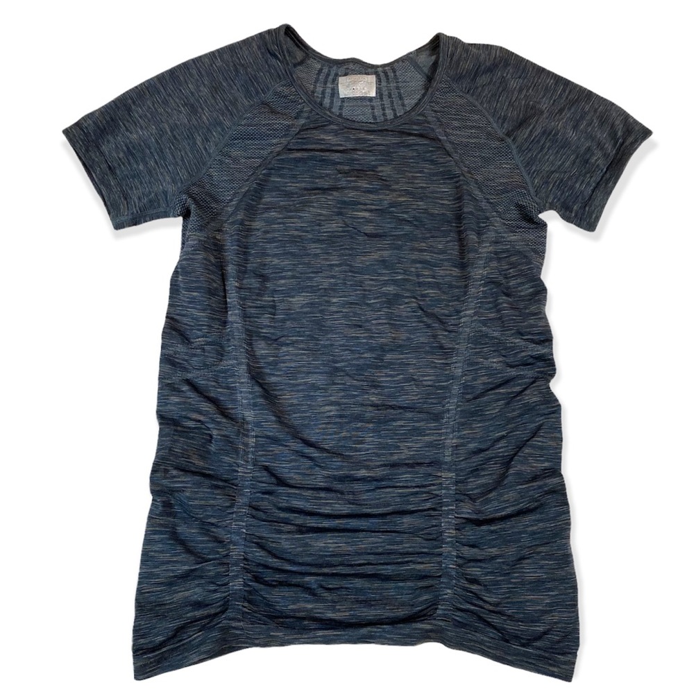 Athleta (sz L) black fast track seamless athletic tee